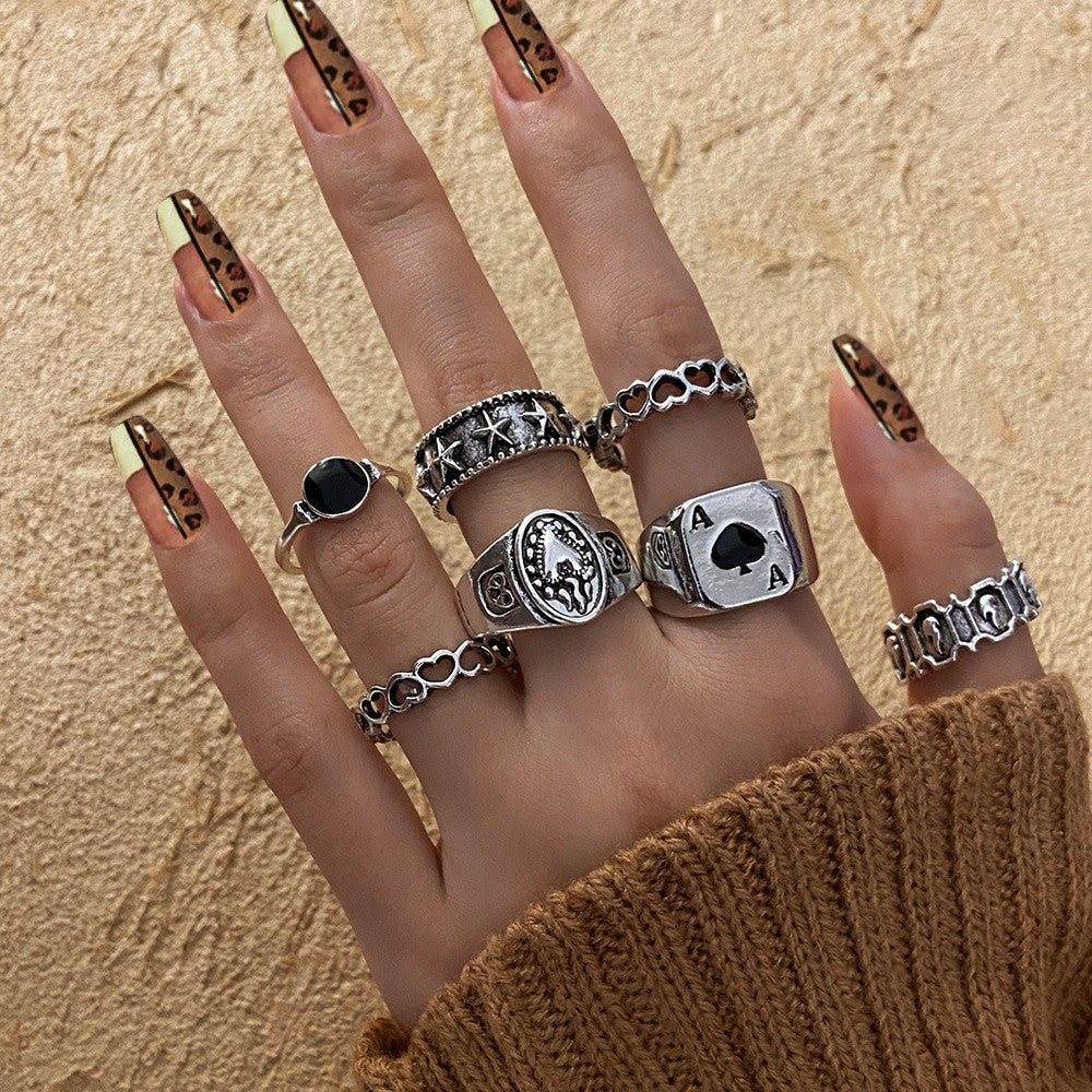 Cross-border New Opening Multi-joint Ring Set