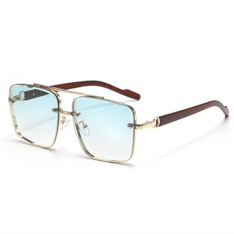 Metal Square Frame high-end  Sunglasses