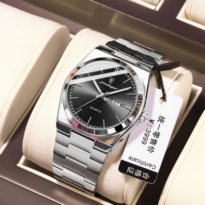 POEDAGAR 930: Waterproof dual calendar sports watch