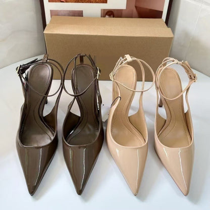 Veloura Royale Hollow Stiletto Pointed Heel Sandals