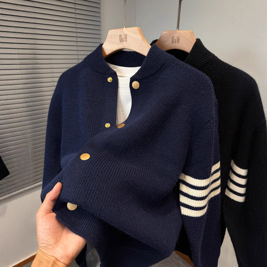 Korean Flex Varsity Knit Jacket