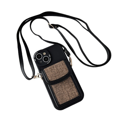 Strap Wallet Luxe Series Cross body Wallet Case for iPhone