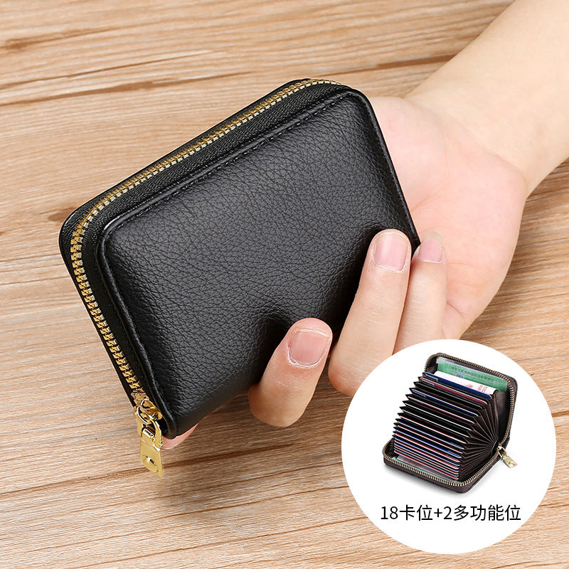 Anti-Degaussing Zipper Wallet f
