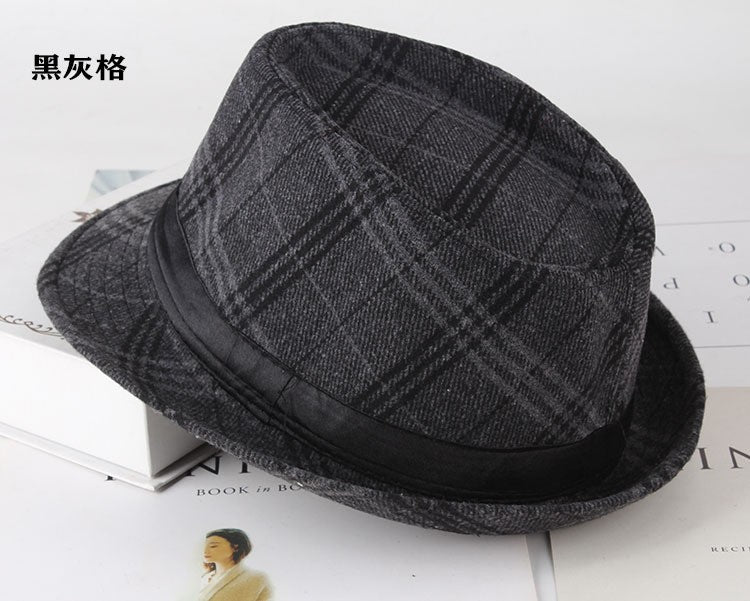 Autumn Plaid Flannel Jazz Hat