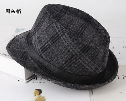Autumn Plaid Flannel Jazz Hat