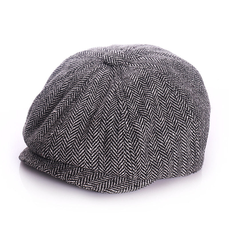 Autumn/winter berets for children and adults, including baby newsboy caps and unisex forward hats.