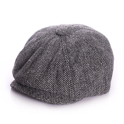 Autumn/winter berets for children and adults, including baby newsboy caps and unisex forward hats.