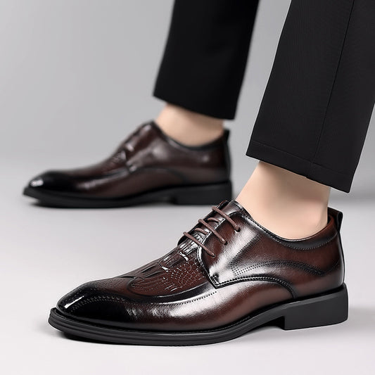 Regal Croc Elite Cowhide British Brogue Dress Shoes