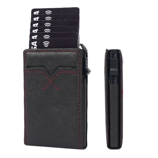 Magnetic Leather Wallet & Card Holder  RFID Secure