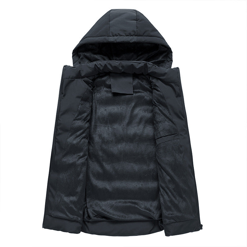 Korean style men's slim fit thickened warm vest jacket