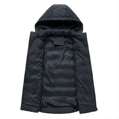Korean style men's slim fit thickened warm vest jacket