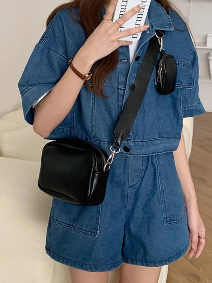 Korean  Retro Small Square Bag