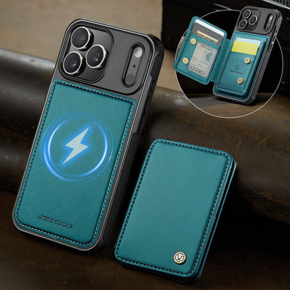 Mag Leather 2-in-1 Series  Magnetic Card & Wireless Charging Case for iPhone