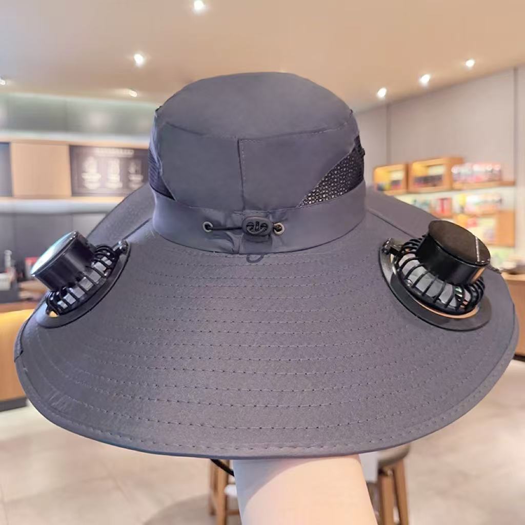Solar Breeze Pro Solar USB Double Fan Cooling Hat