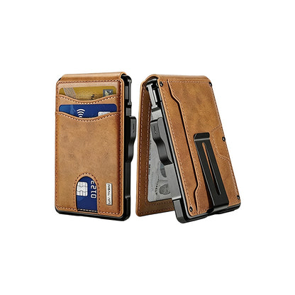 Men's carbon fiber AirTag wallet