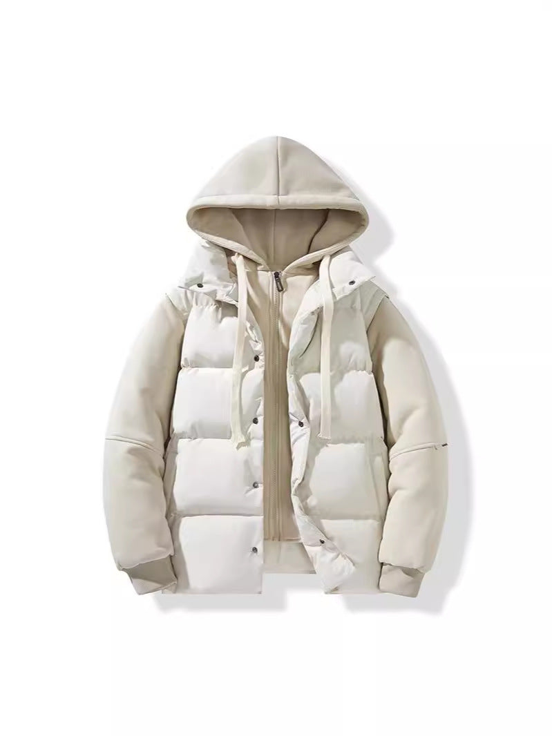 Winter New Couple Hooded Cotton Jacket
