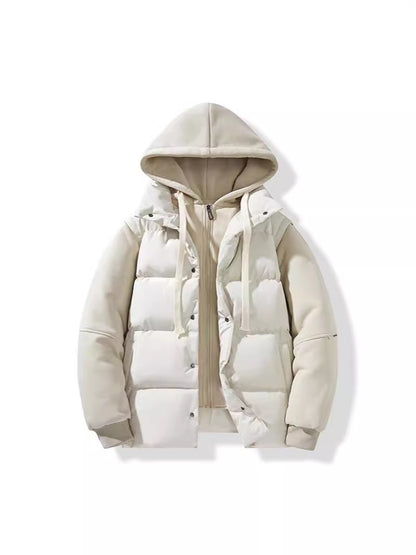 Winter New Couple Hooded Cotton Jacket