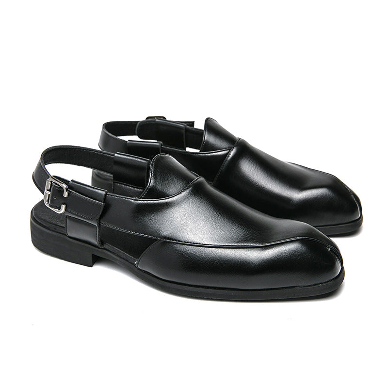 Breeze Step Elite Plus Size Breathable Leather Slip-On Sandals