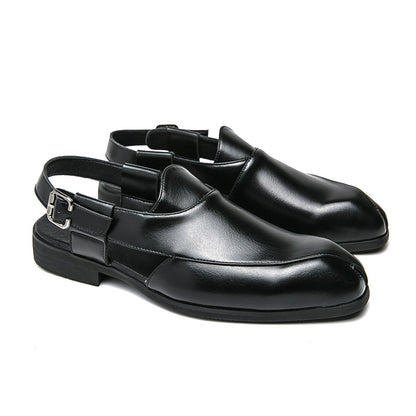 Breeze Step Elite Plus Size Breathable Leather Slip-On Sandals
