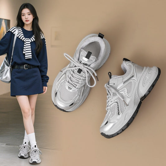 Thick-Soled Fleece Women's Sneakers Shoes