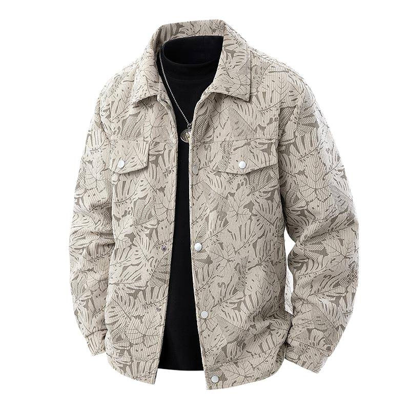 NASA Corduroy Lapel Jacket - Men's Fall Fashion