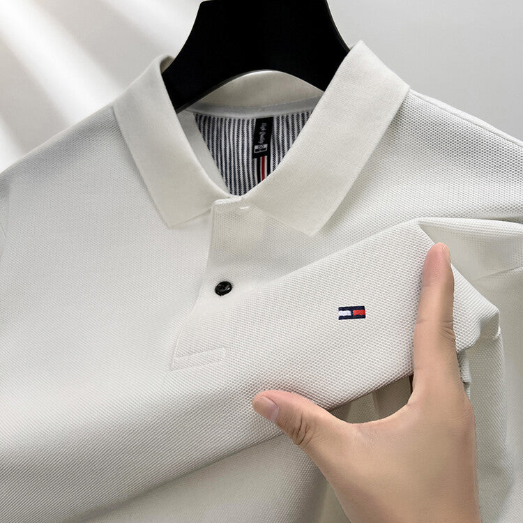 Men’s Business Casual Cotton Long-Sleeve Shirt