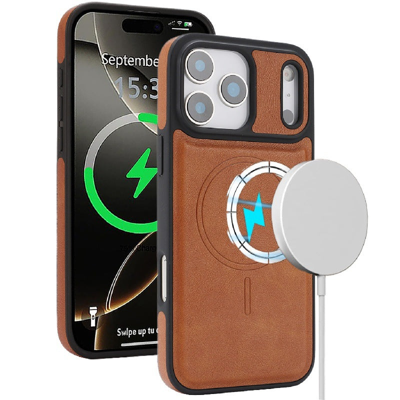 Mag Flock Tri-Fold Series  Wireless Charging & Card Wallet Case for iPhone 17