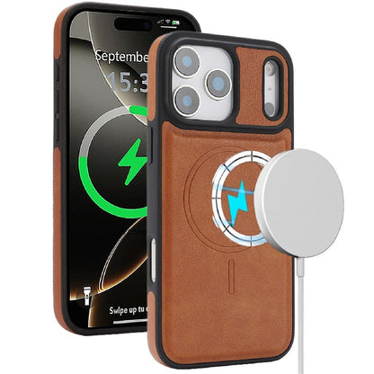Mag Flock Tri-Fold Series  Wireless Charging & Card Wallet Case for iPhone 17