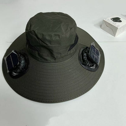 Solar Breeze Pro Solar USB Double Fan Cooling Hat