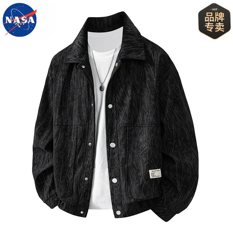 NASA Premium Tie-Dye Corduroy Casual Lapel Jacket