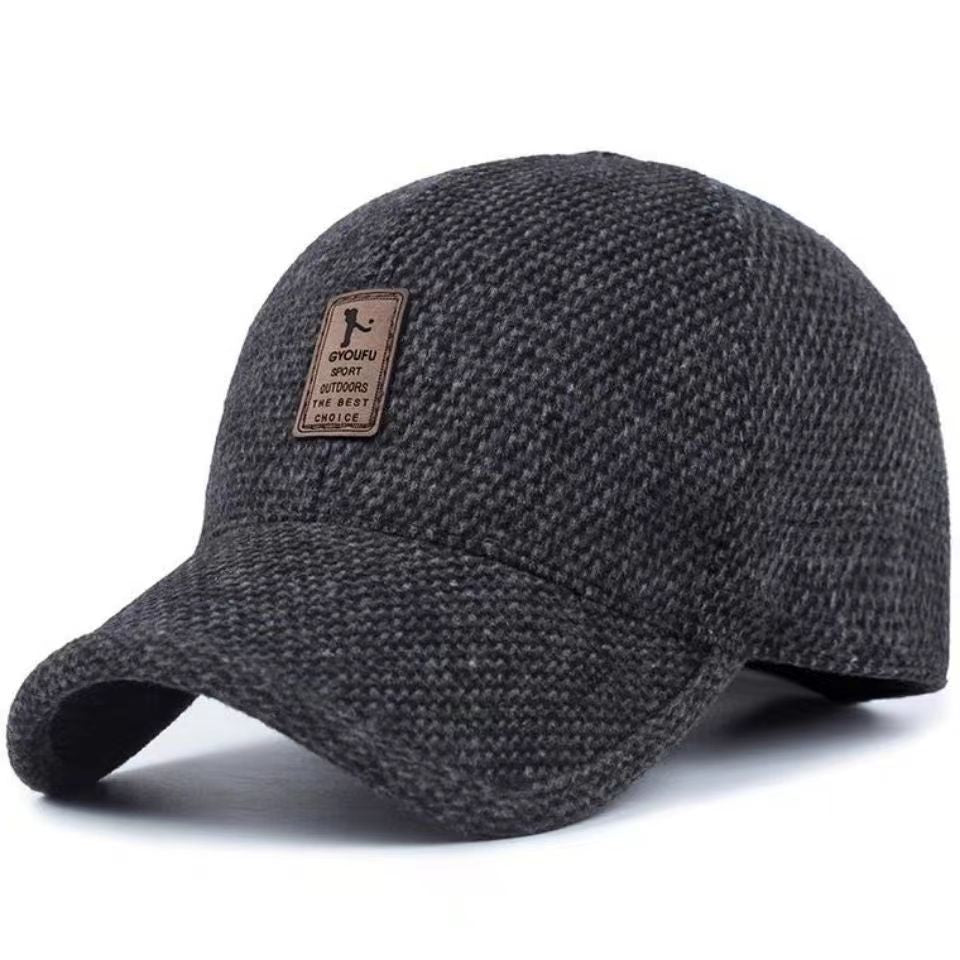 Autumn/Winter Men's Korean Baseball Cap: Large Brim, Casual, Trendy, and Versatile