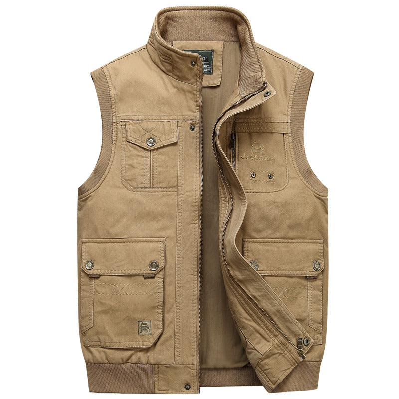 Gidink Men's Outdoor Multi-Pocket Vest.