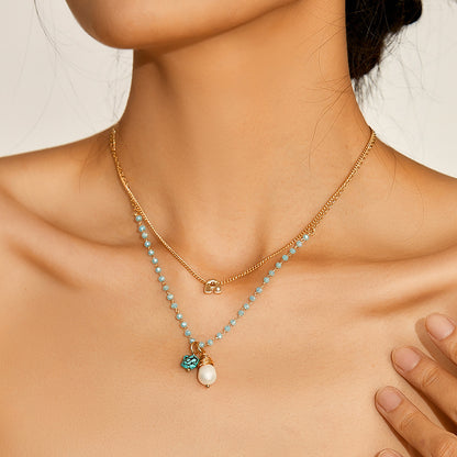 Oceana Multi-Layer Freshwater Pearl Necklace