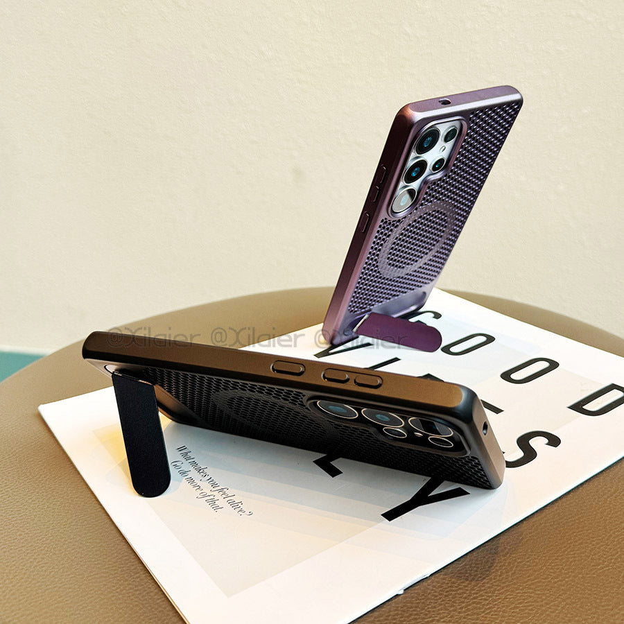 Magnetic Stand Case for Galaxy S25 Ultra / S25 Plus / S24